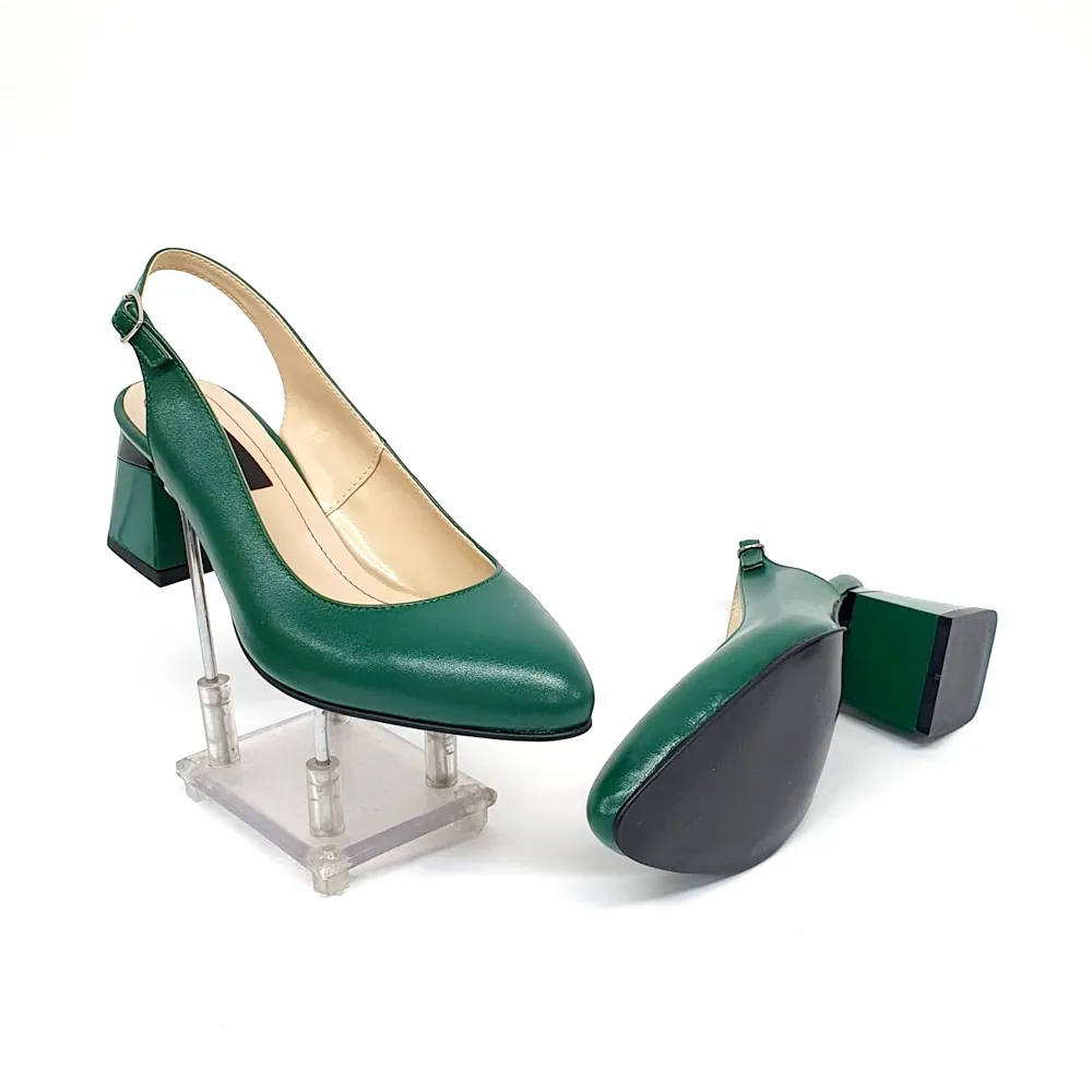 Catinca Shoes D20 VB sandale dama verzi piele naturala