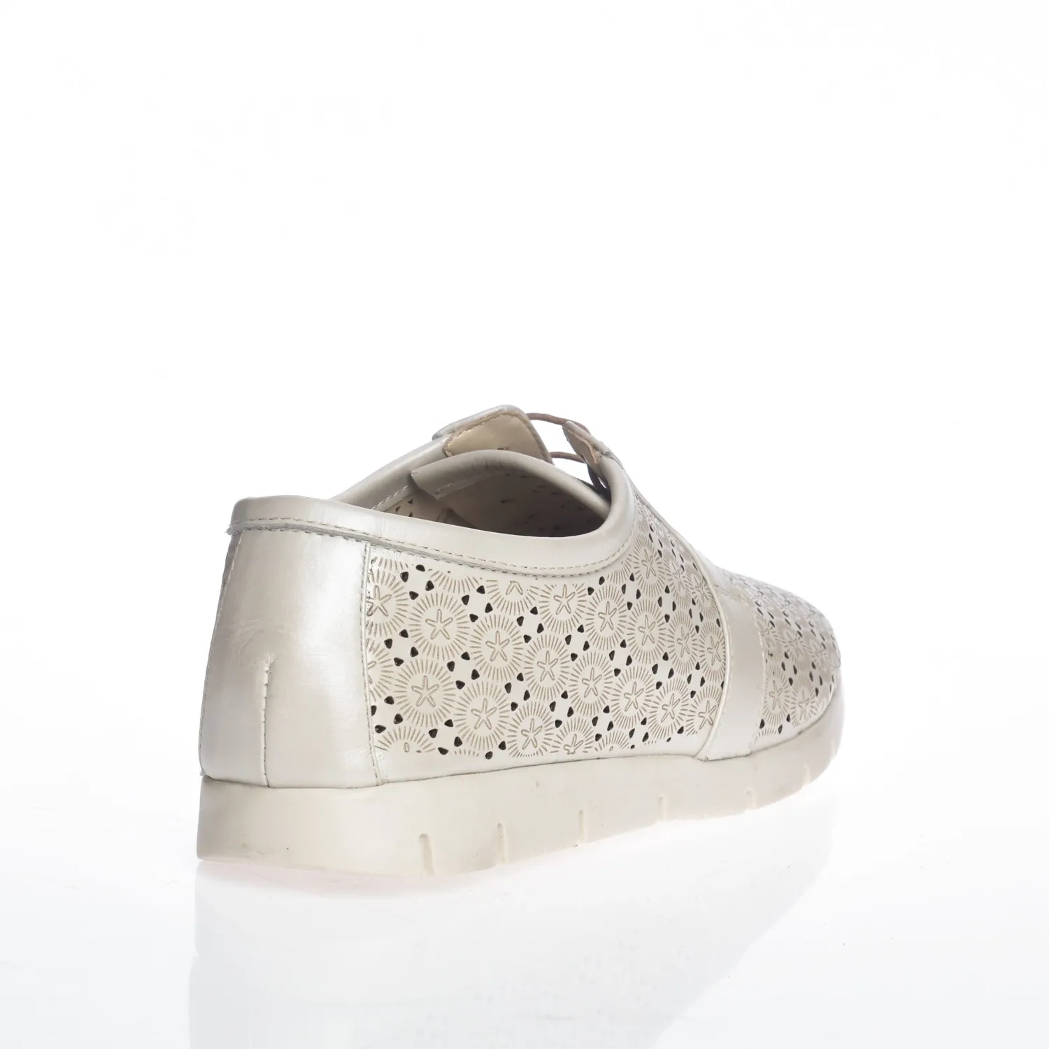 Catinca Shoes D6 A pantofi dama albi piele naturala