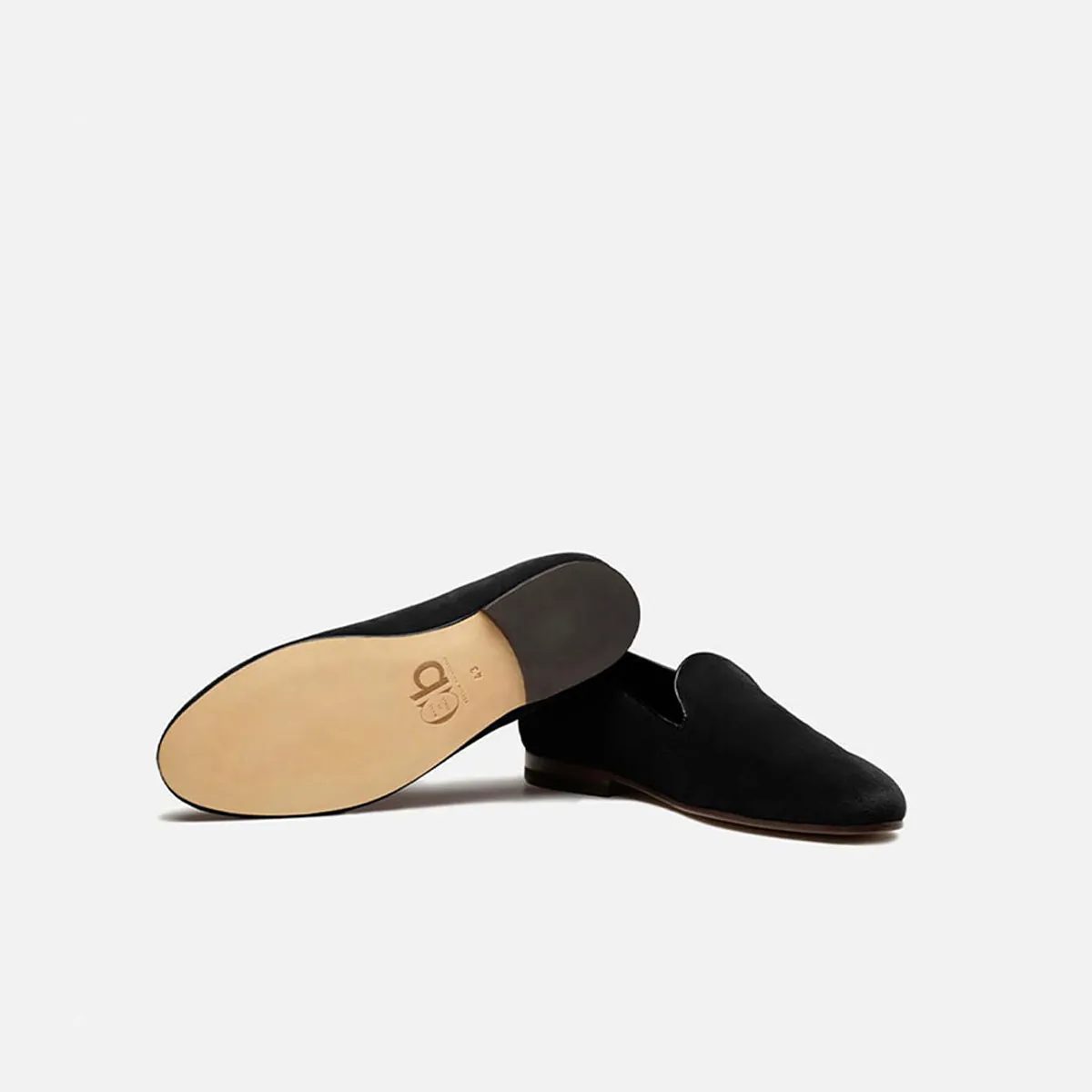 Cecilia Bringheli Positano pantofi slip-on catifea neagră