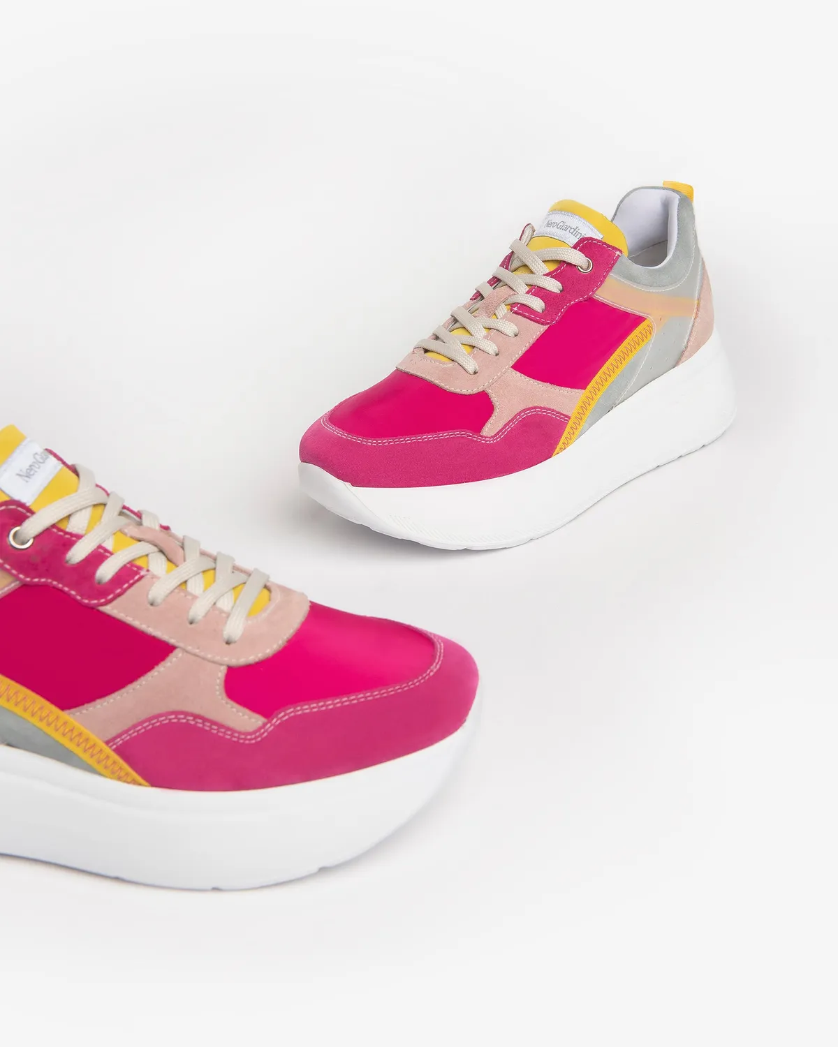 NeroGiardini sneakers damă piele întoarsă pânză vară