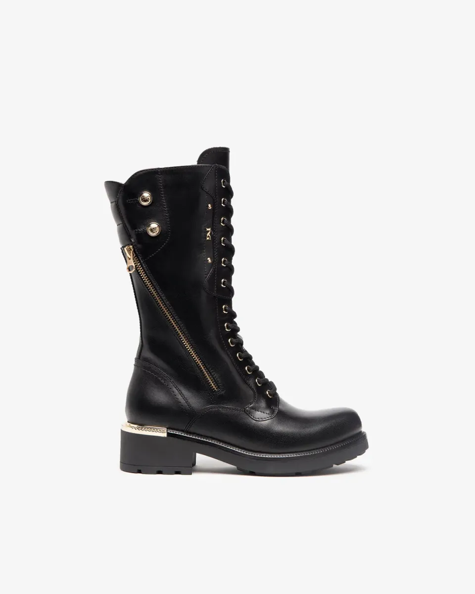 Cizme piele damă NeroGiardini 35-41 stil combat