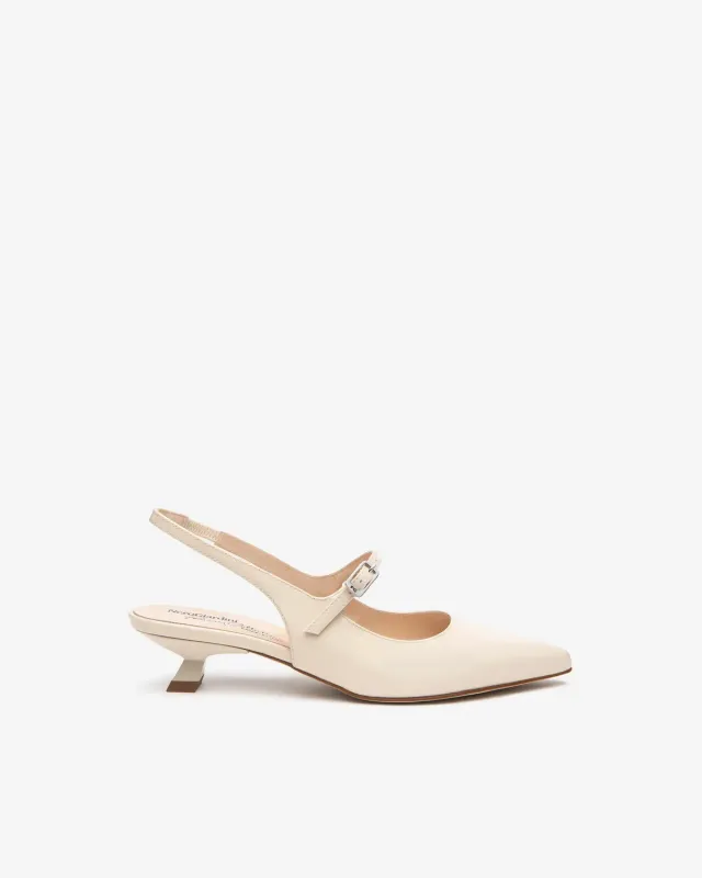 Pantofi slingback damă NeroGiardini piele lăcuită