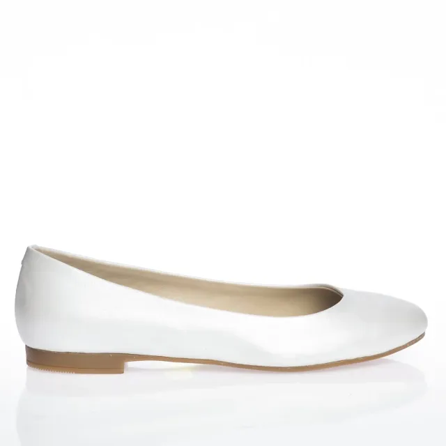 Catinca Shoes BL1 A balerini dama piele naturala albi