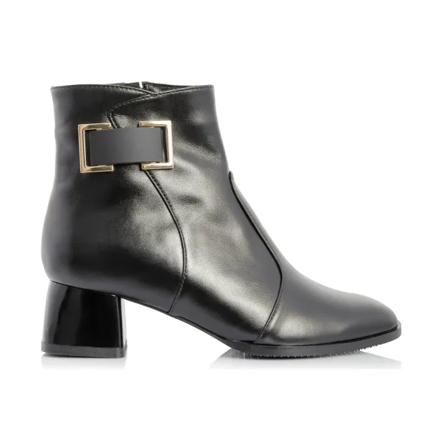 Catinca Shoes GX54A NB ghete dama negre piele naturala