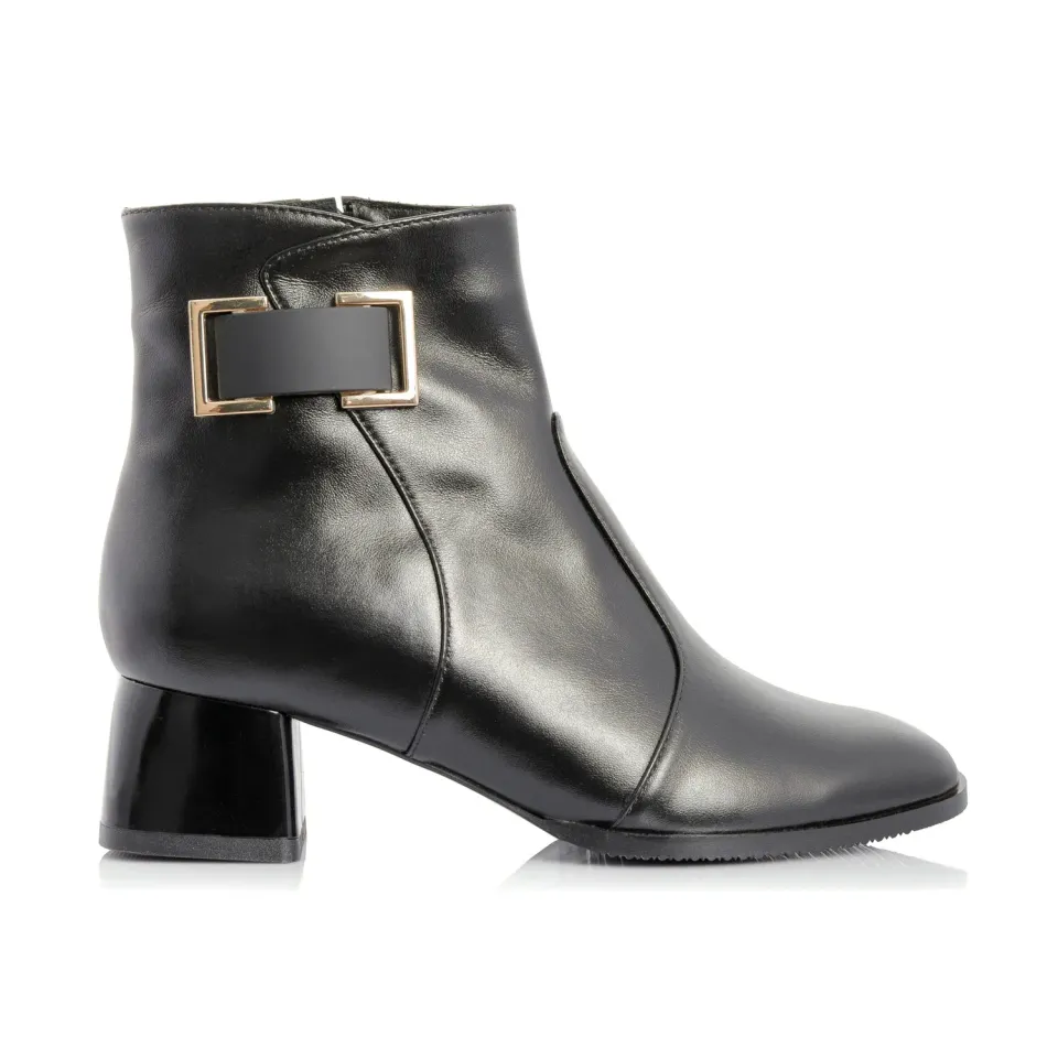 Catinca Shoes GX54A NB ghete dama negre piele naturala