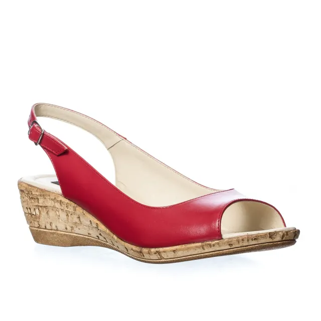Catinca Shoes SP 29 R sandale dama rosii piele naturala