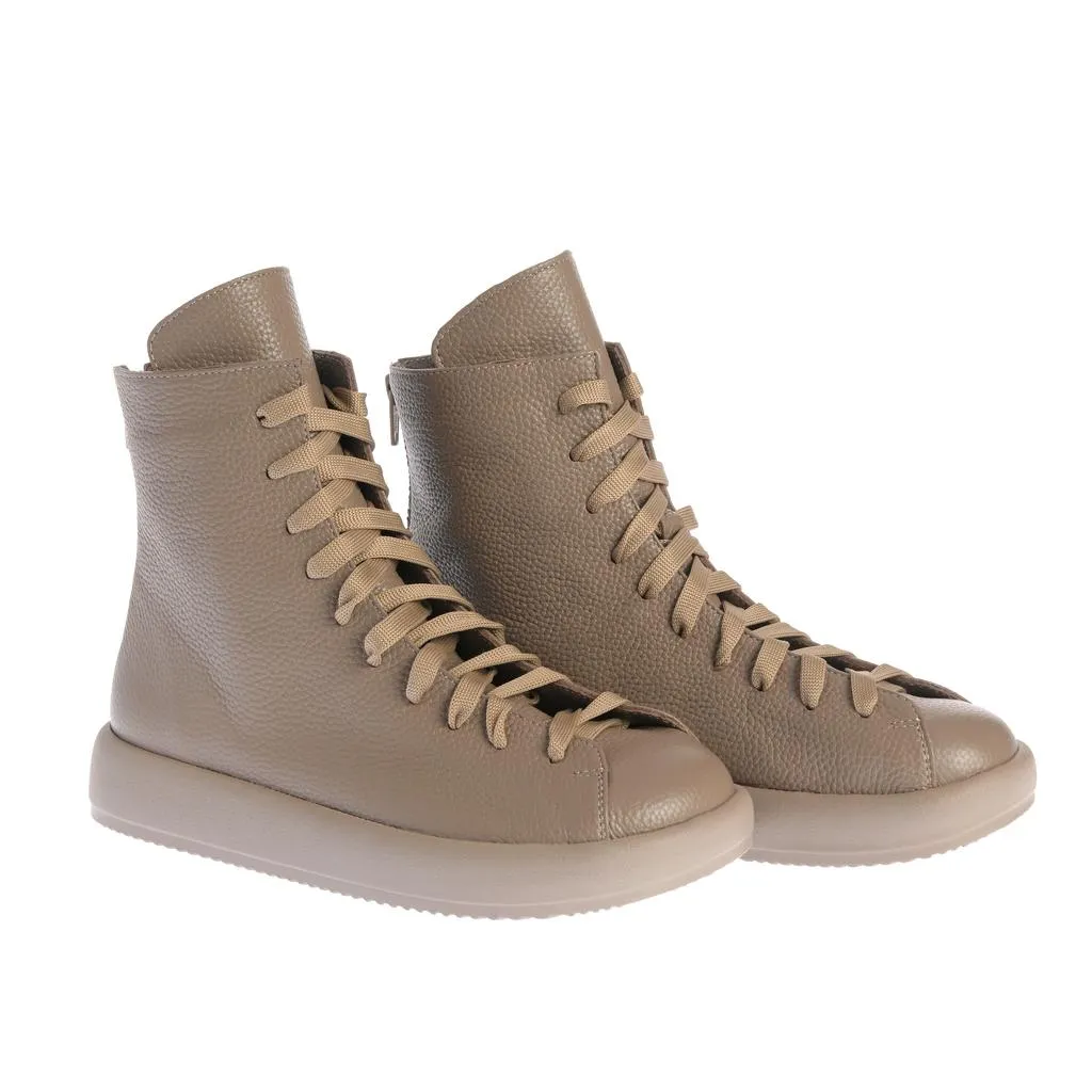 Ana Urbana Shoes Oslo bocanci grej piele texturată