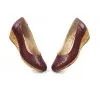 Catinca Shoes T15 BO pantofi dama bordo perforati piele