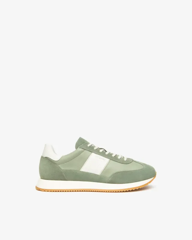 Sneakers barbati NeroGiardini piele nabuc vara