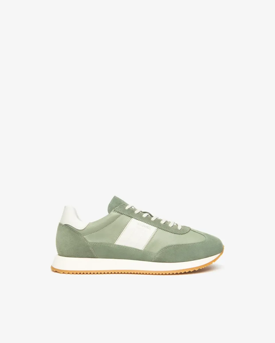 Sneakers barbati NeroGiardini piele nabuc vara