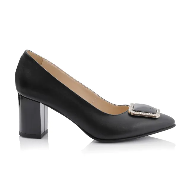 Catinca Shoes A61 NE pantofi dama negru piele naturala