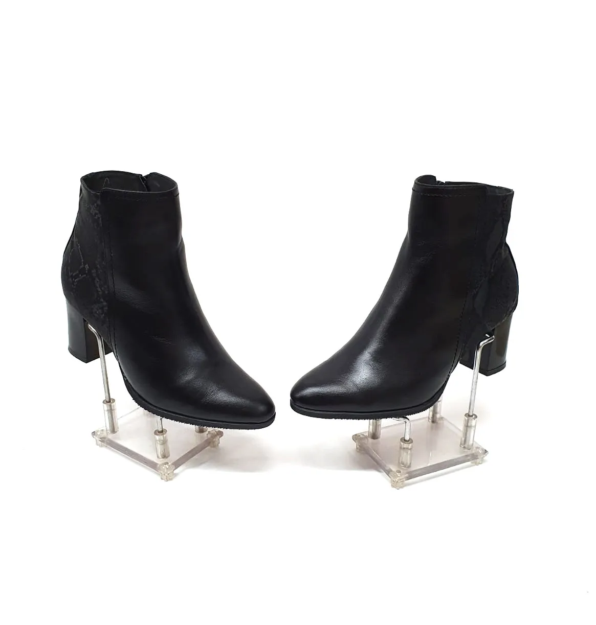 Catinca Shoes GX31 NBSN ghete dama piele negru sarpe