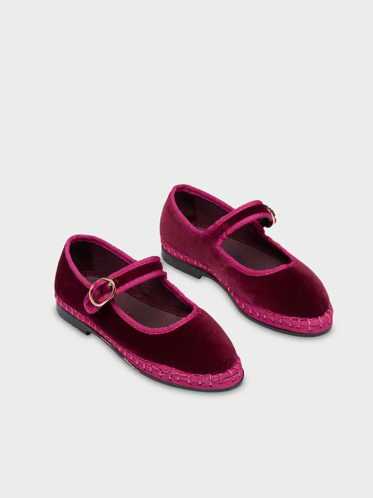 Flagelus Ursula Kids pantofi copii visiniu