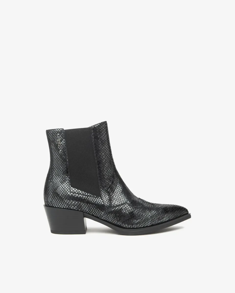 NeroGiardini ghete chelsea piele damă print piton