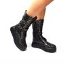 Catinca Shoes BC37 SM bocanci damă maro șarpe piele naturală
