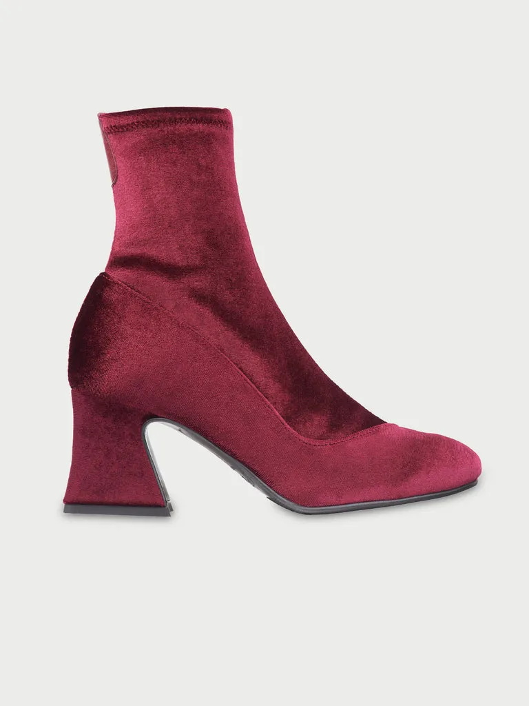 Flagelus D'Orsey Booty Garnet botine catifea grena