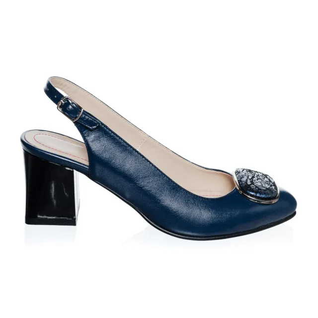 Catinca Shoes D38 BBS sandale dama piele albastra stras