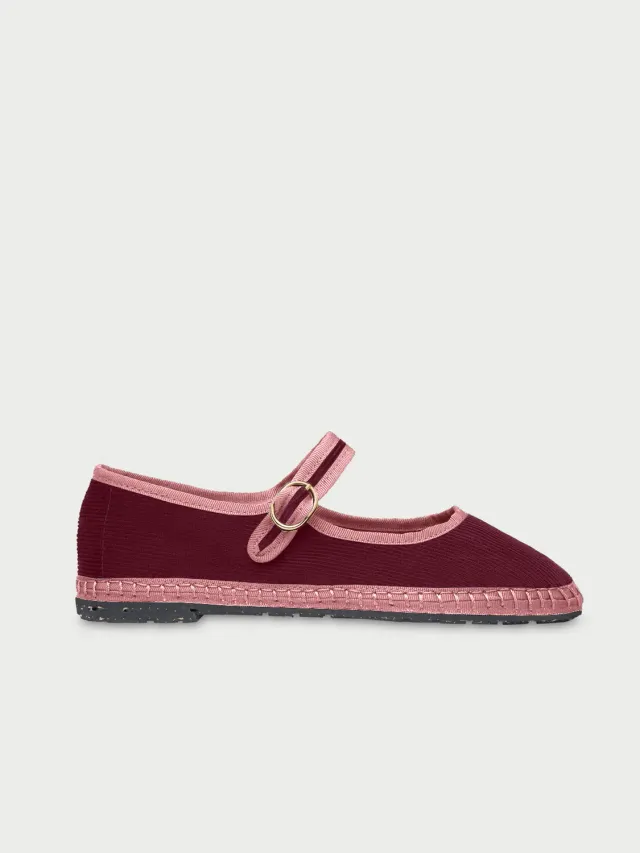 Flagelus Heidi pantofi visiniu catifea 35-42