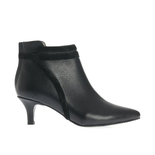 Ana Urbana Shoes Phoenix botine piele negre toc mic