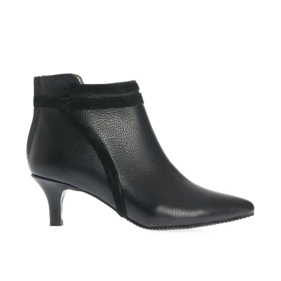 Ana Urbana Shoes Phoenix botine piele negre toc mic