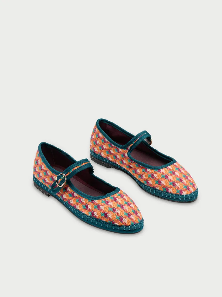 Flagelus Psychodelic Mary Jane Blue pantofi rafie