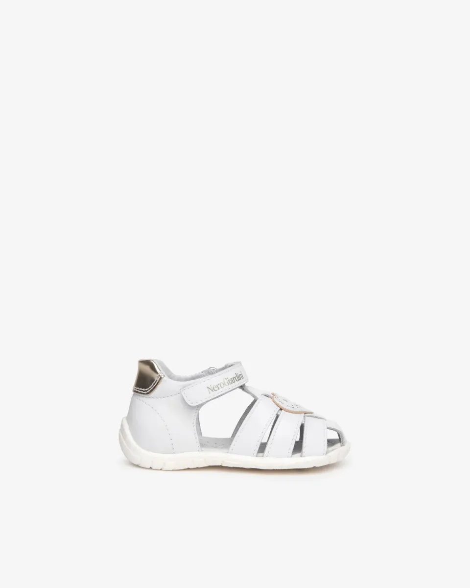 NeroGiardini sandale piele bebe fete cu sclipici