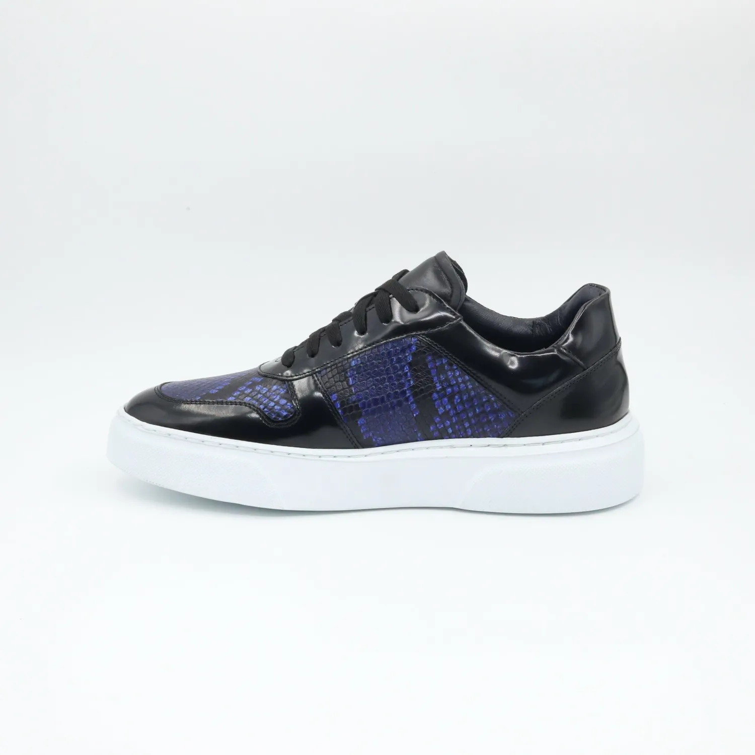 Sneakers Lucas Shoes 001 Blue Snake piele