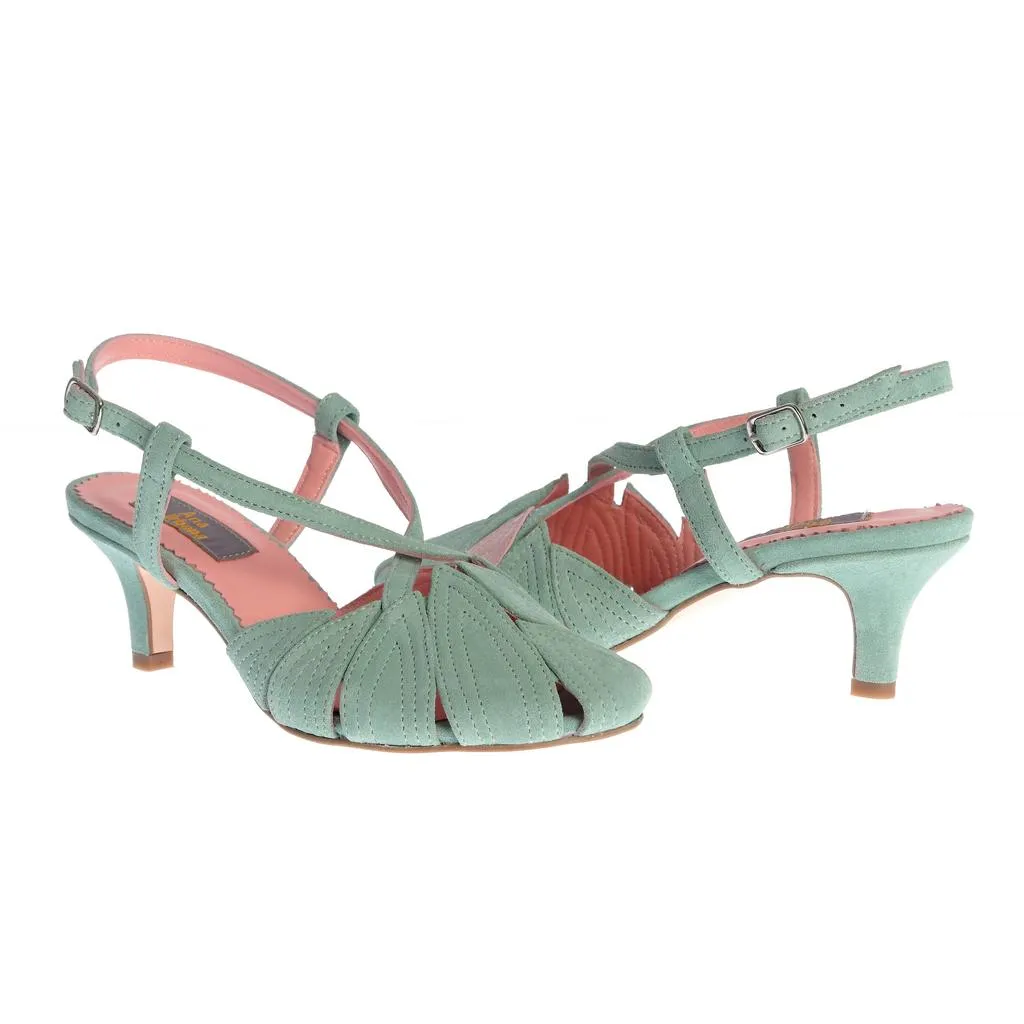 Ana Urbana Shoes Guadalajara sandale verde mentă petală roz