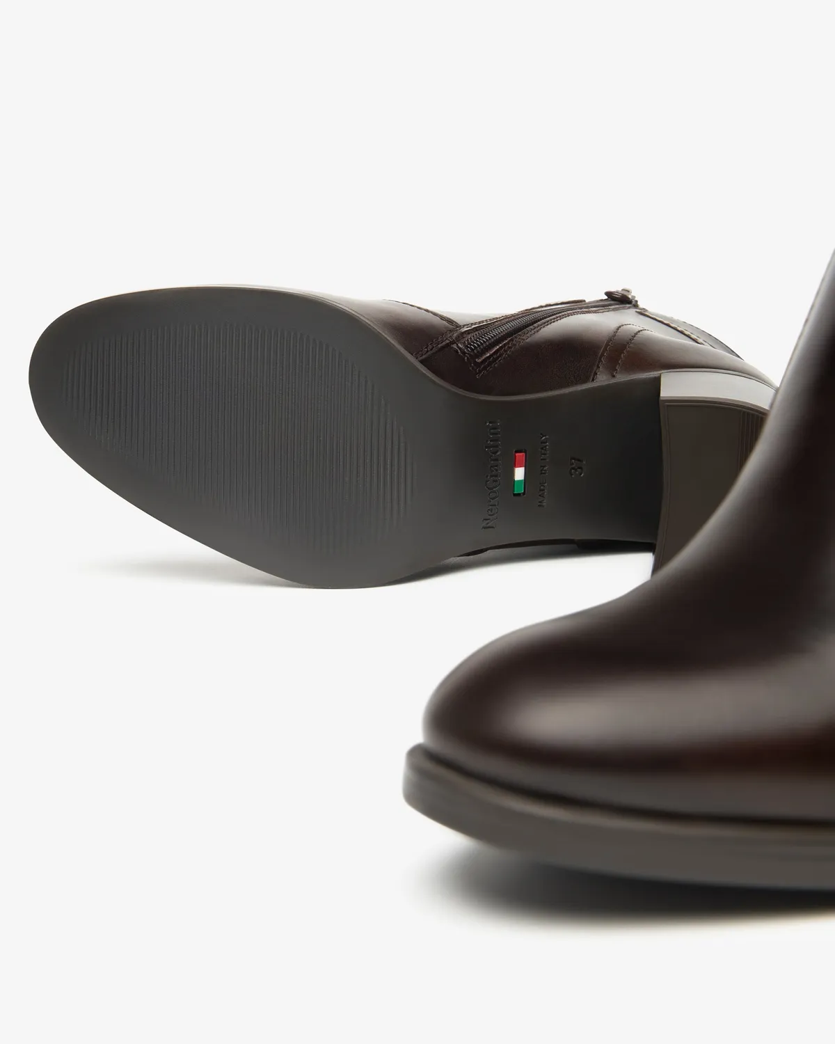 Botine damă NeroGiardini piele cu toc 70 mm