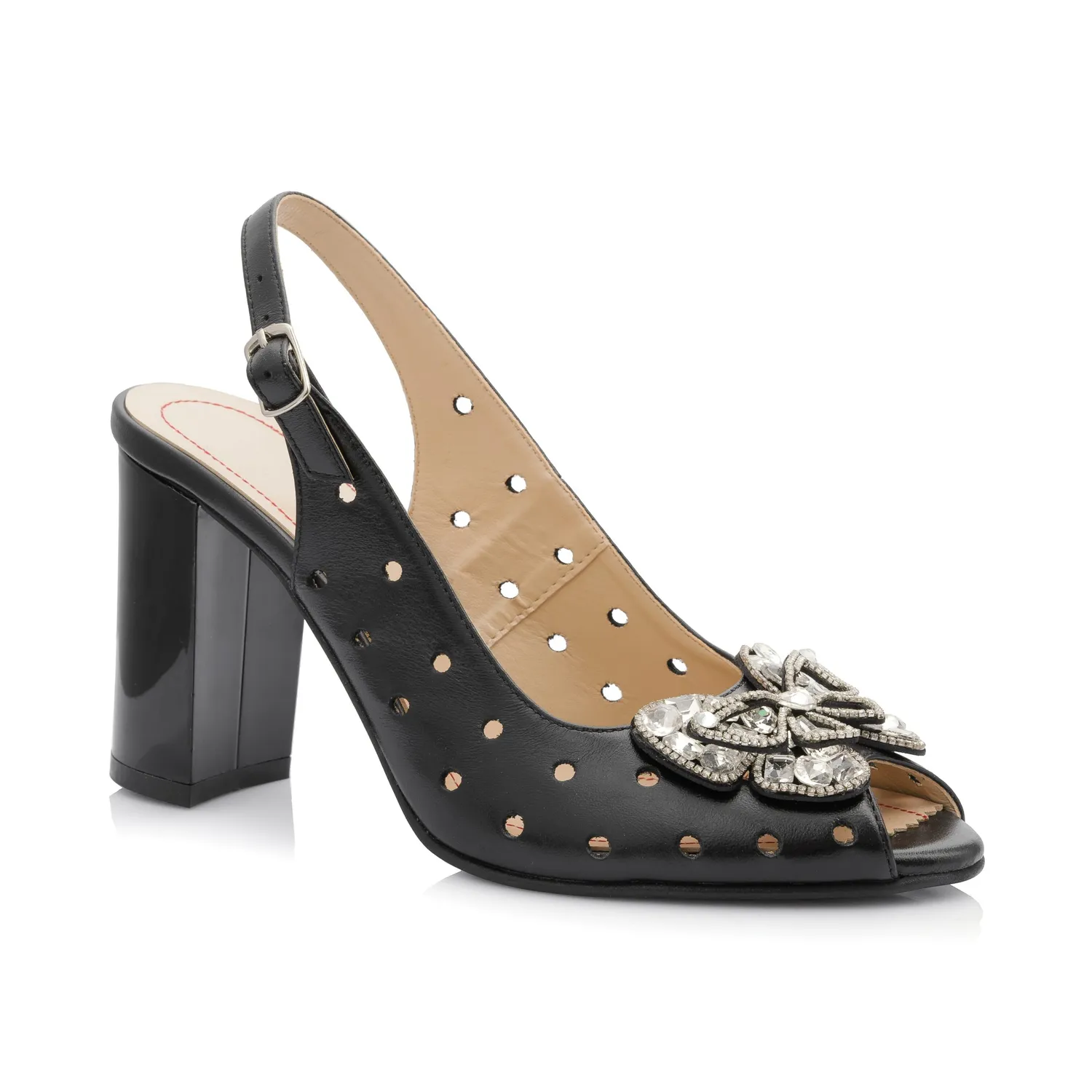 Catinca Shoes F24F NE sandale dama piele negru box