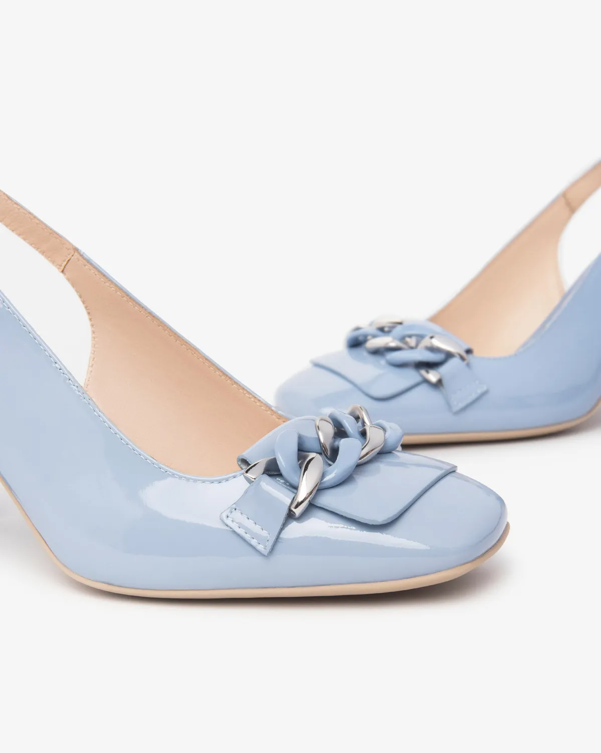 NeroGiardini pantofi slingback dama lac