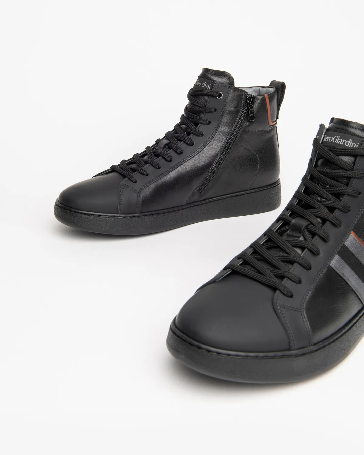 NeroGiardini sneakers barbati piele inalti talpa 3 cm