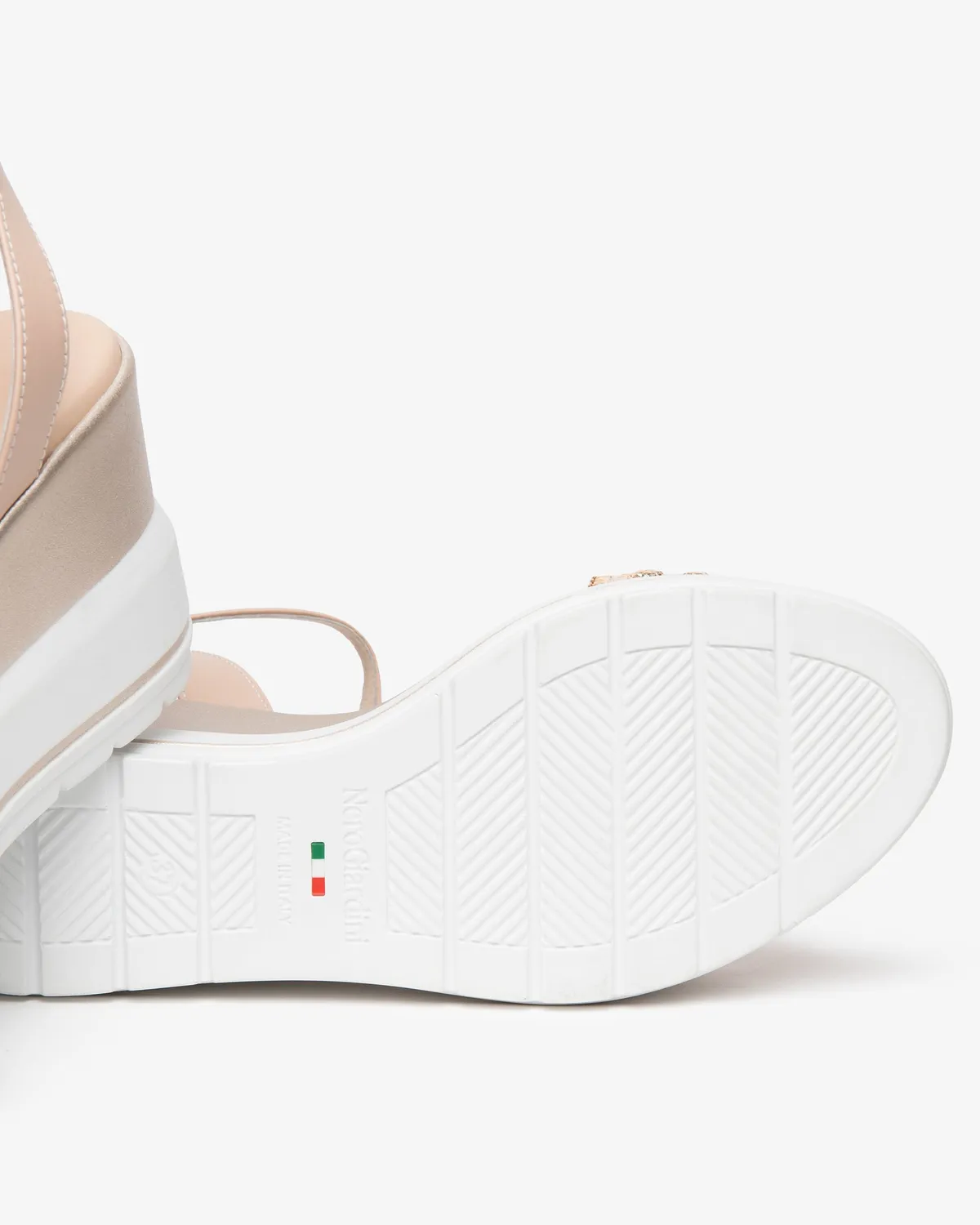 NeroGiardini sandale piele dama de vara cu textil