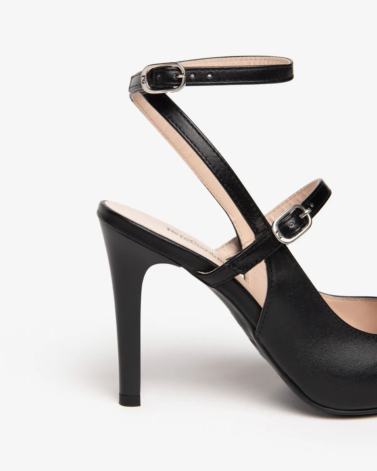 Pantofi slingback NeroGiardini piele damă cu toc
