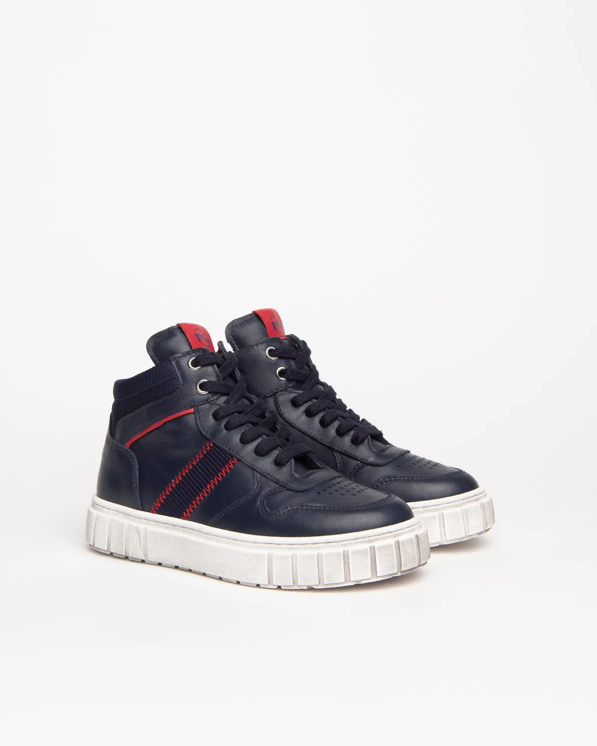 Sneakers băieți piele NeroGiardini cu fermoar