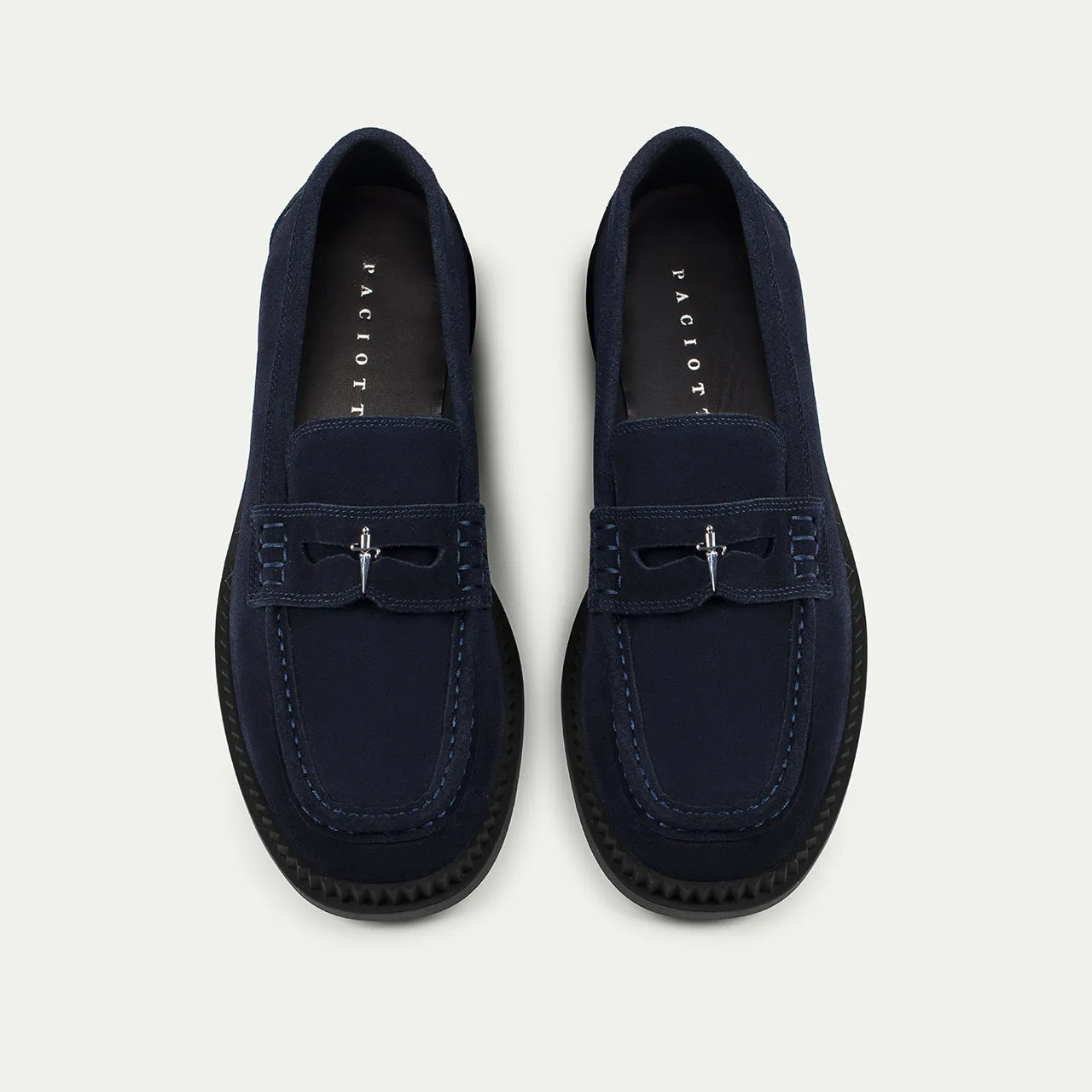 Cesare Paciotti Hybrid mocasini piele bleumarin