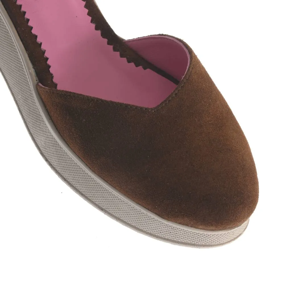 Ana Urbana Shoes Minneapolis balerini maro-roz platformă
