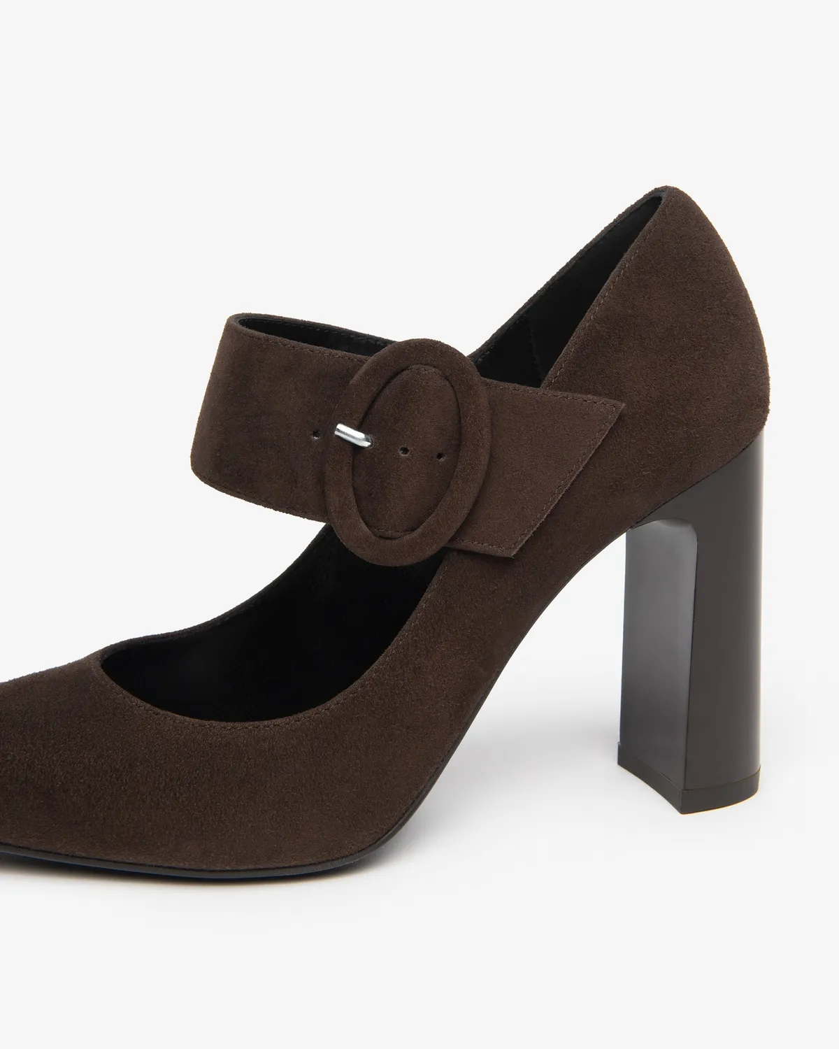 NeroGiardini pantofi Mary Jane piele intoarsa toc 95
