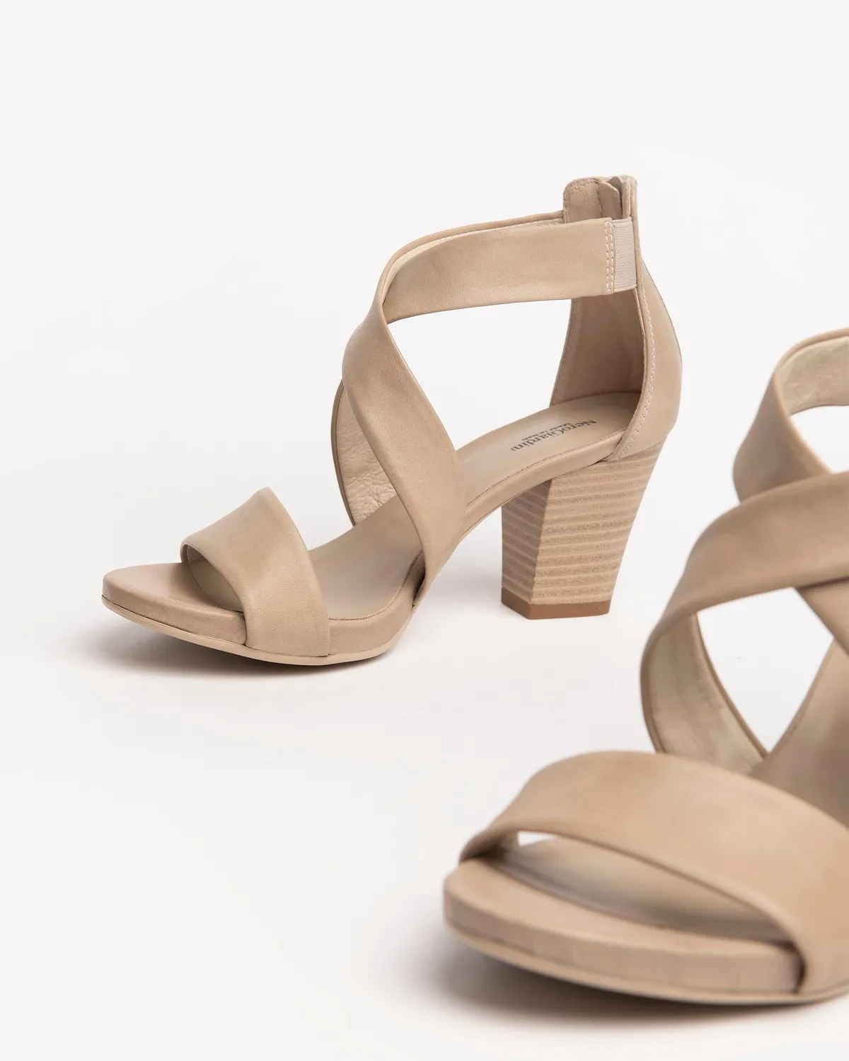 NeroGiardini sandale damă piele cu toc 7,5 cm