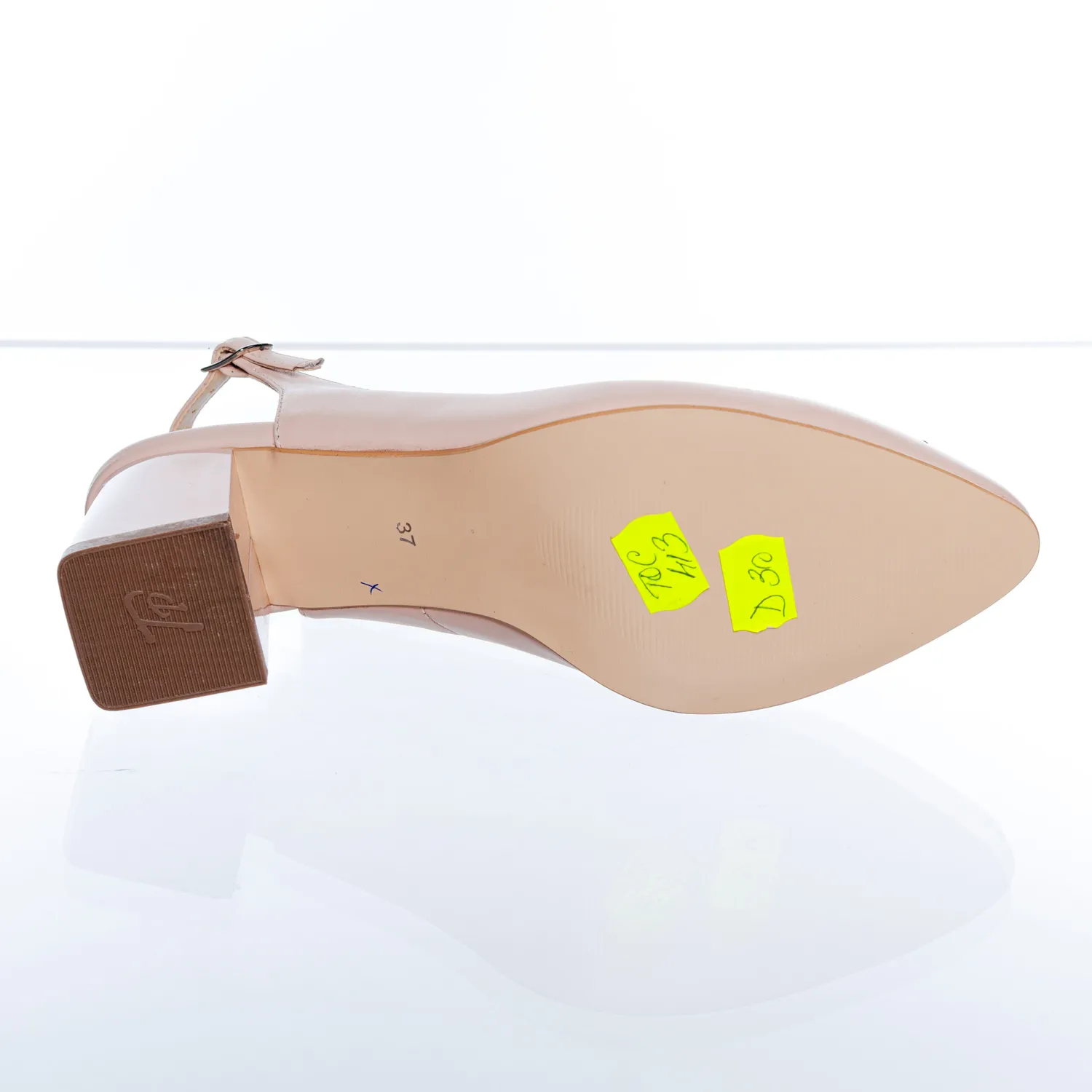 Catinca Shoes D30 NBS sandale dama piele nude cu sclipici