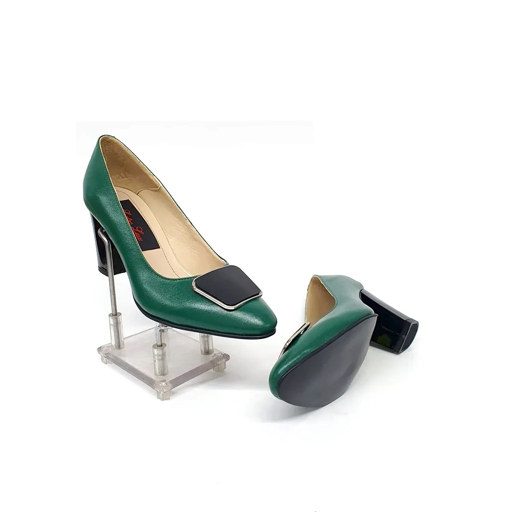 Catinca Shoes Verde Box A25 VB pantofi piele naturala