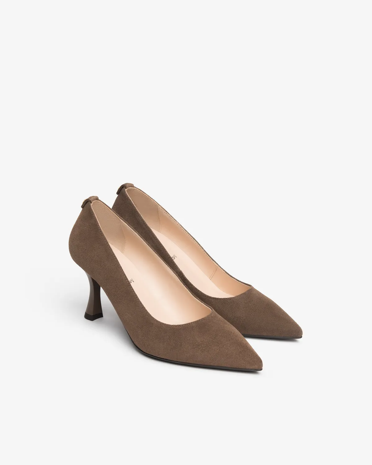 NeroGiardini pantofi piele damă toc 75 mm bej