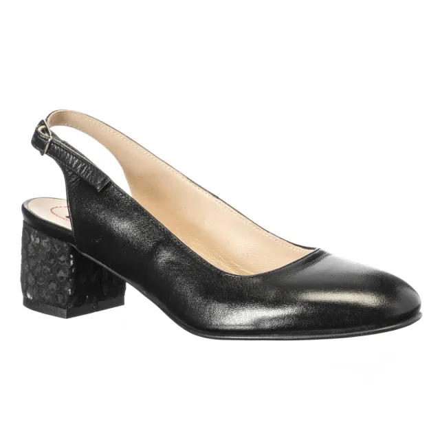 Catinca Shoes A77 NF sandale negru floricele piele