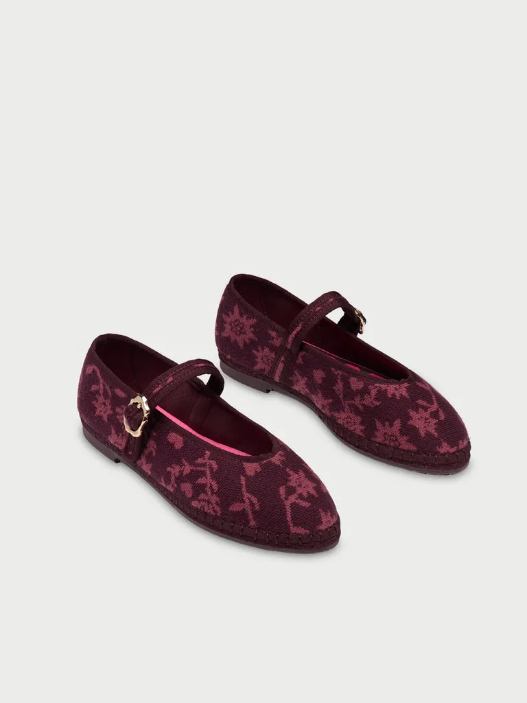 Flagelus Burgundy Pyratex set 3 piese balerini bumbac