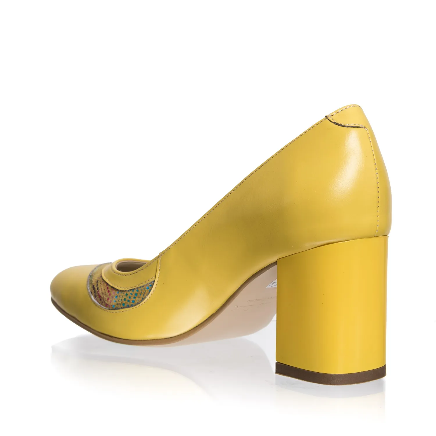 Catinca Shoes 114 GM pantofi dama piele galben mozaic