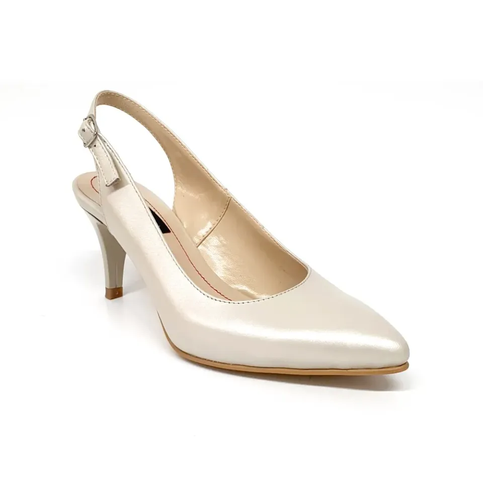 Catinca Shoes D24 BS sandale dama piele bej sidef