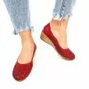 Catinca Shoes T15 R pantofi dama rosii perforati piele