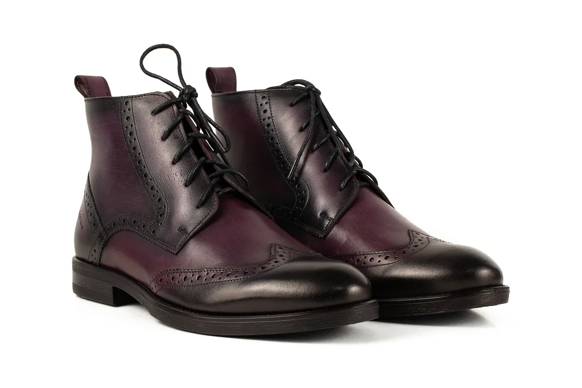 Lucas Ghete 850 bordeaux ghete piele iarna