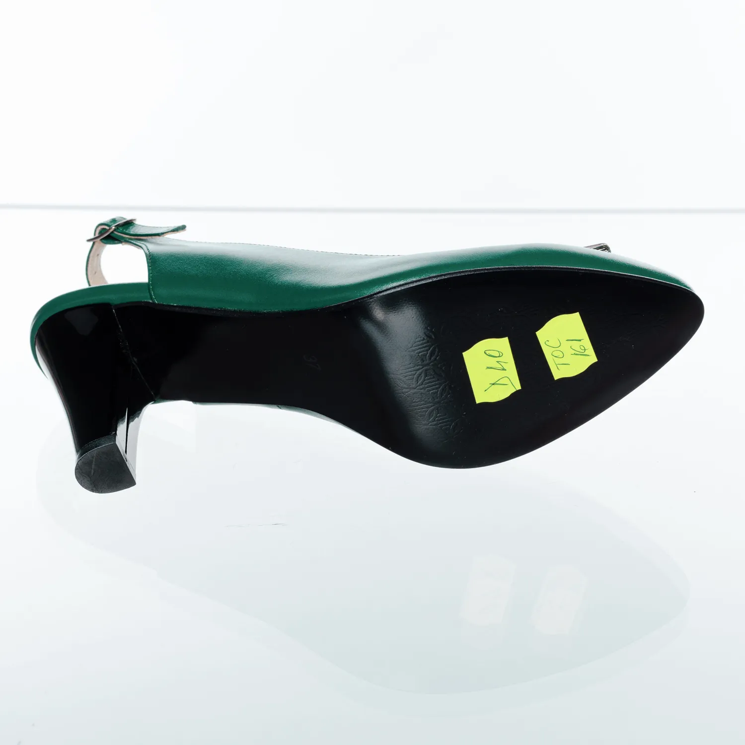 Catinca Shoes D40 VB sandale dama verde piele naturala