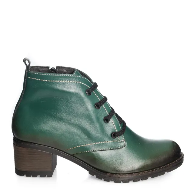 Catinca Shoes BC16 VP ghete dama piele verde perie